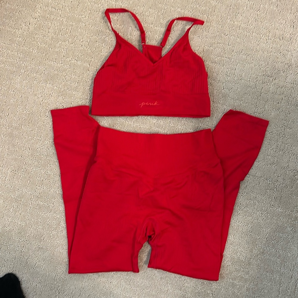 Pink athletic wear